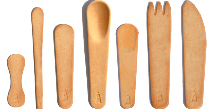 Volià, una vajilla comestible que reemplaza el “usar y tirar” por el “usar y consumir”