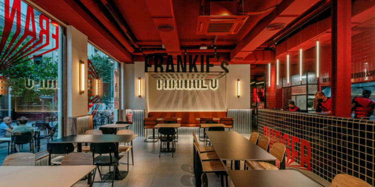 ¿Cómo conseguir que el diseño de interiores y el gráfico sean uno? El caso de Frankie’s Burger Bar