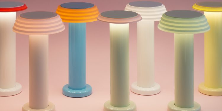 Las lámparas modulares de silicona de George Sowden